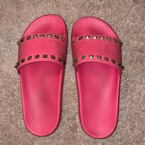 PINK valentino slides 🩷🤍🩷 size 38